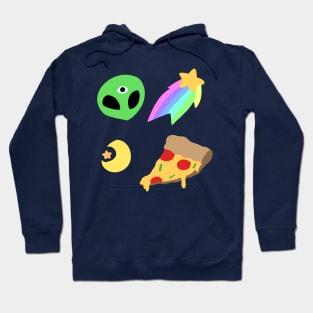 Pastel Space Pizza Hoodie